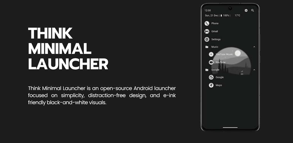 Think Minimal Launcher Portfolio Image