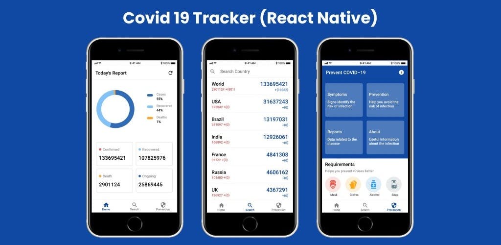 COVID-19 Tracker Portfolio Image