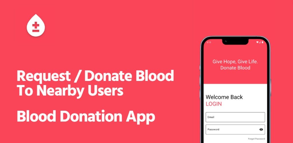 Blood Donation App Portfolio Image