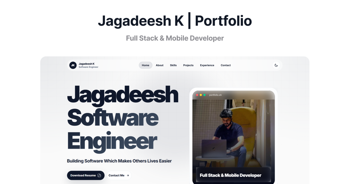 Jagadeesh K | Software Engineer